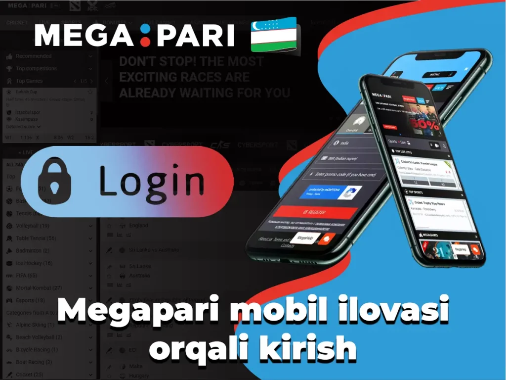 mobil ilovasi orqali kirish