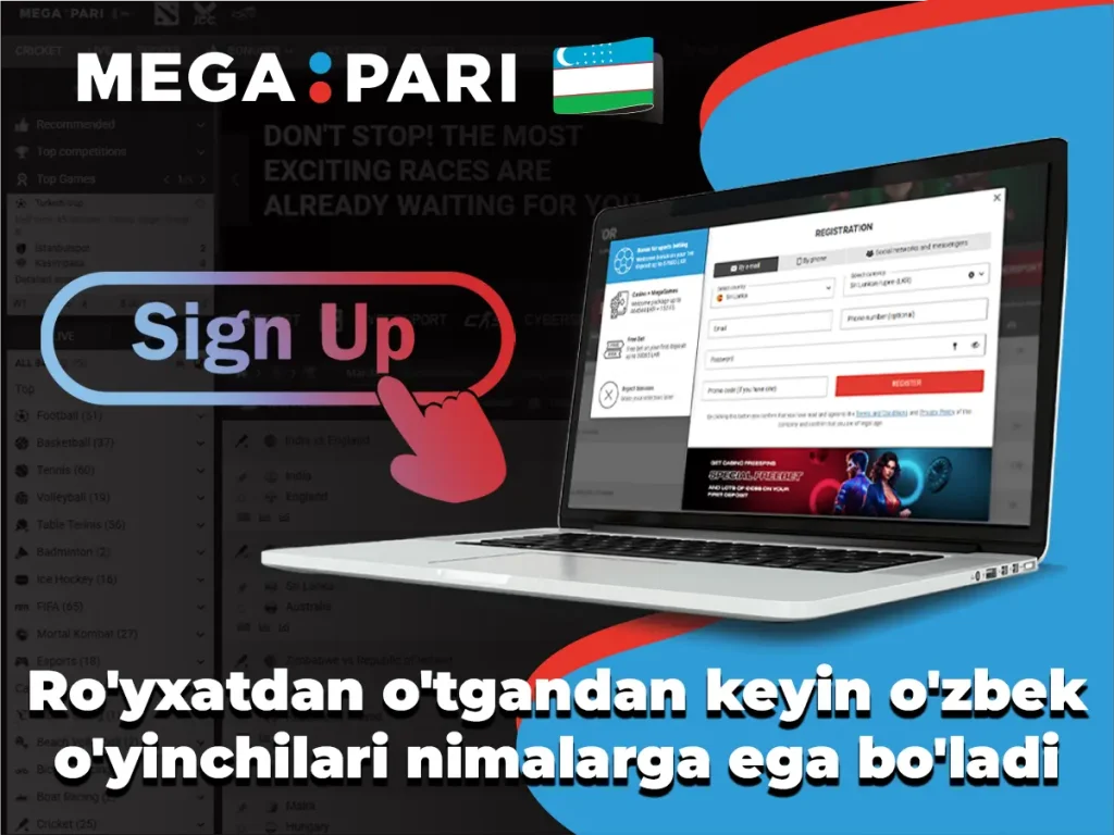 Ro'yxatdan o'tgandan keyin o'zbek o'yinchilari nimalarga ega bo'ladi
