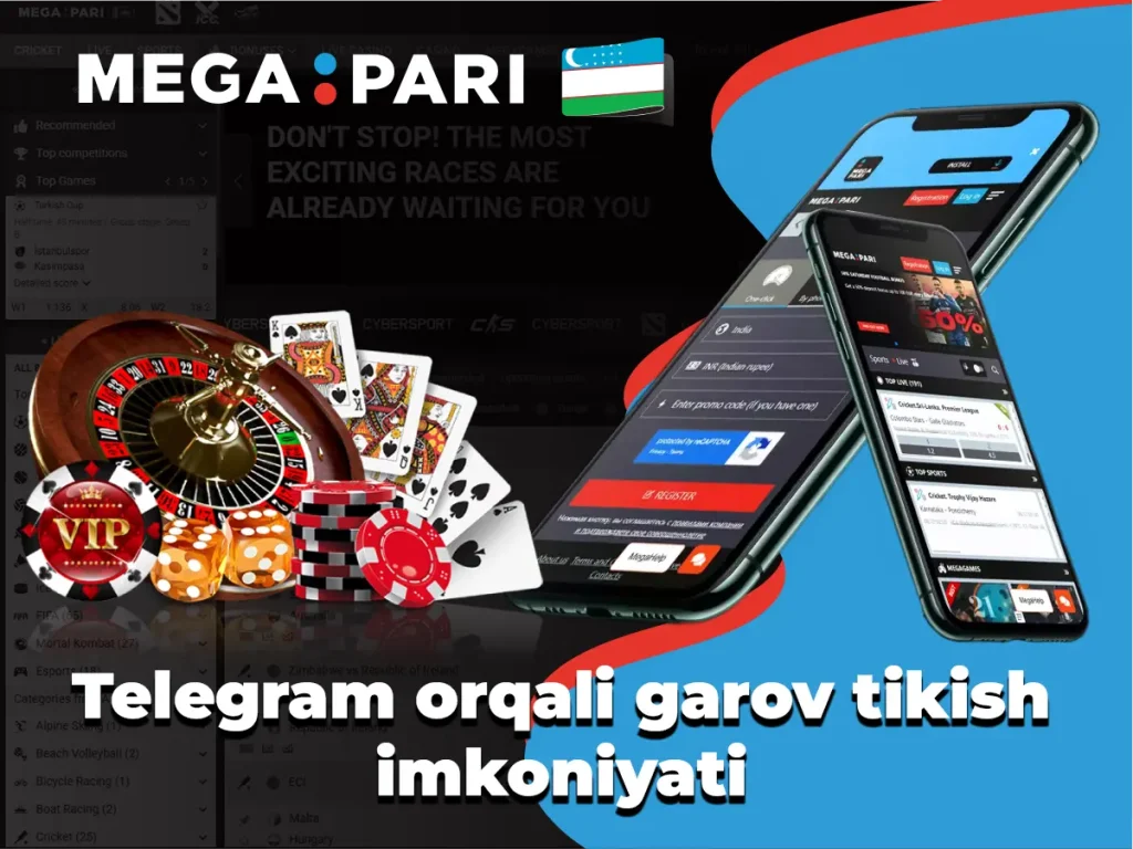 Telegram orqali garov tikish imkoniyati