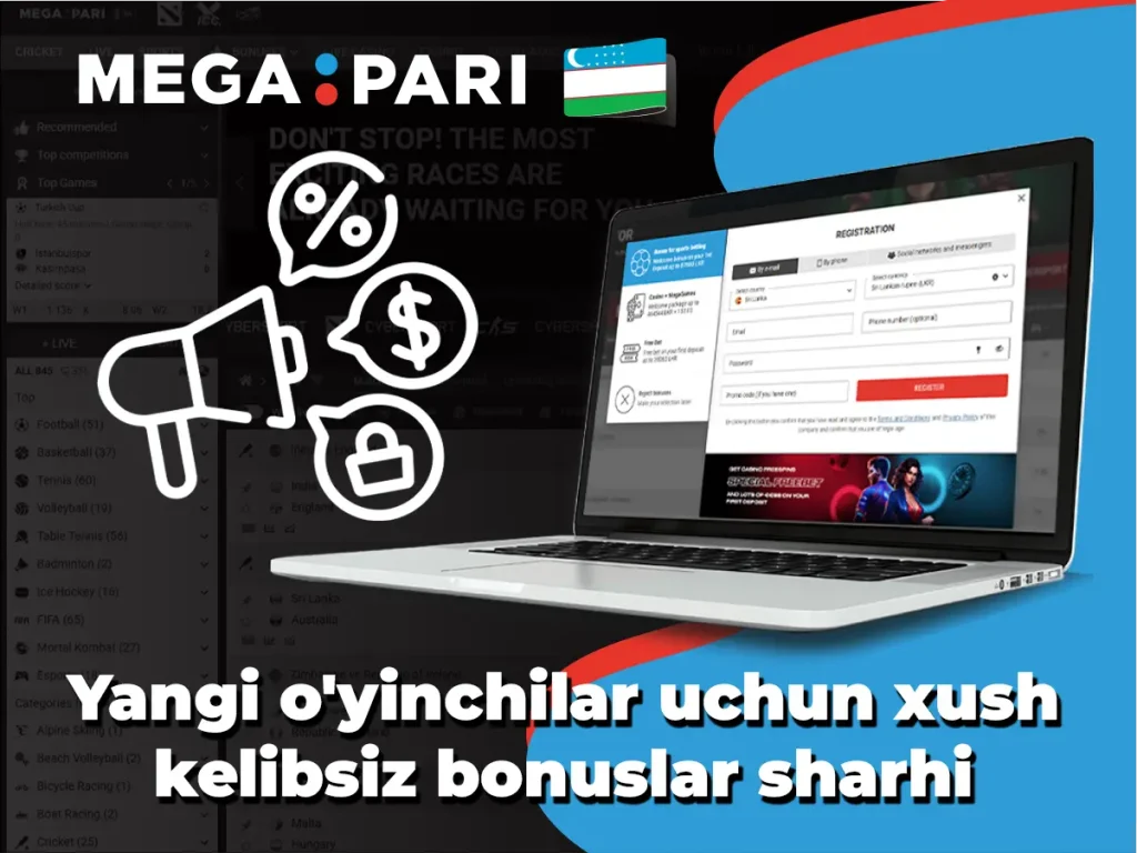 Yangi o'yinchilar uchun xush kelibsiz bonuslar sharhi